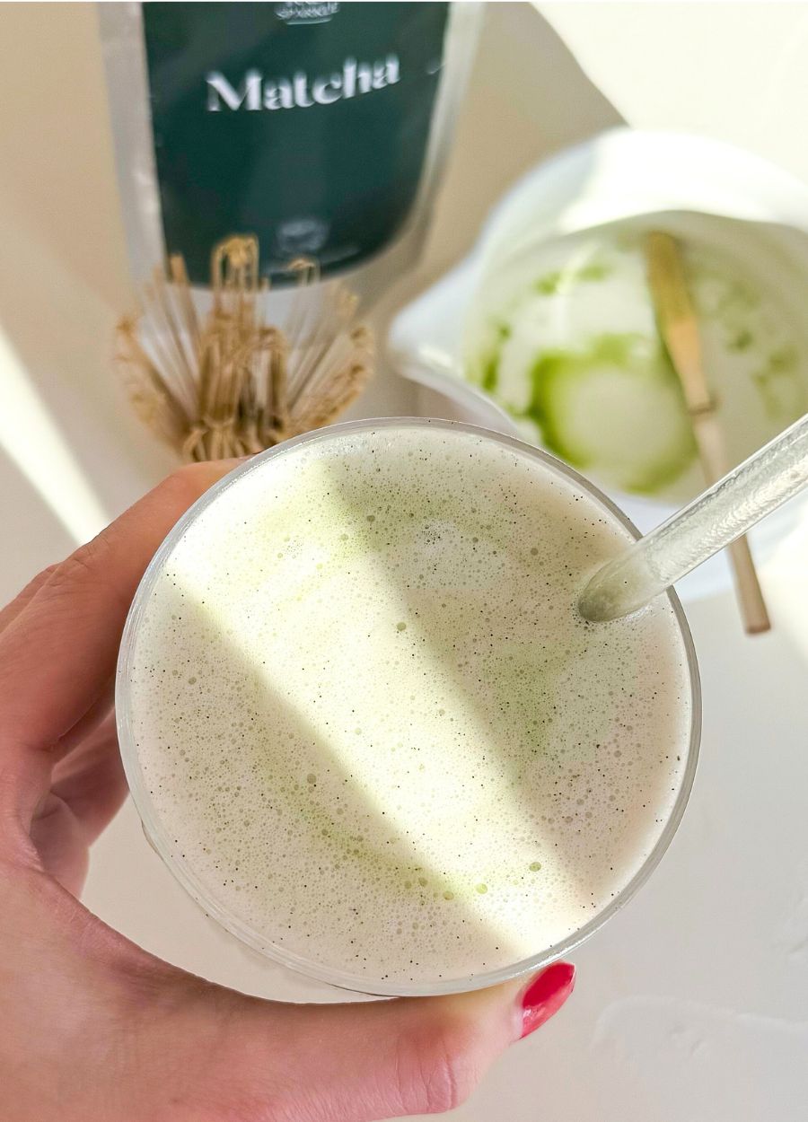 Cremige Matcha-Bananenmilch – Lecker & erfrischend