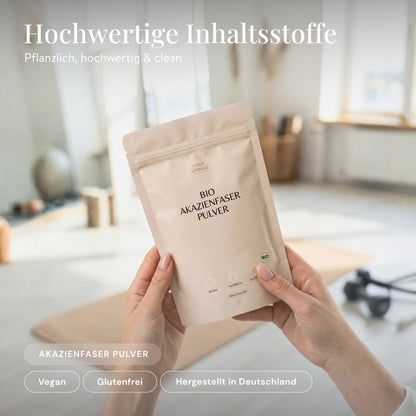 Organic acacia fiber powder