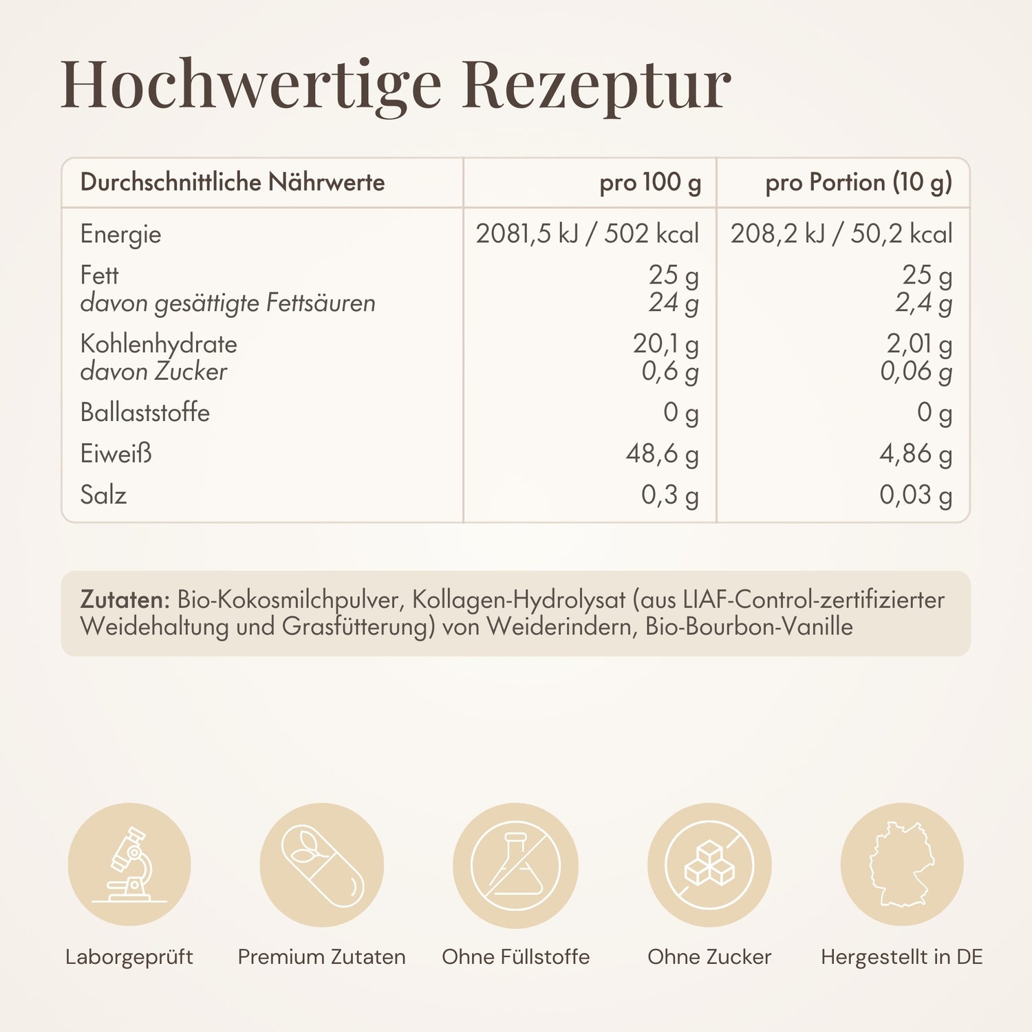 Kollagen Creamer Vanille