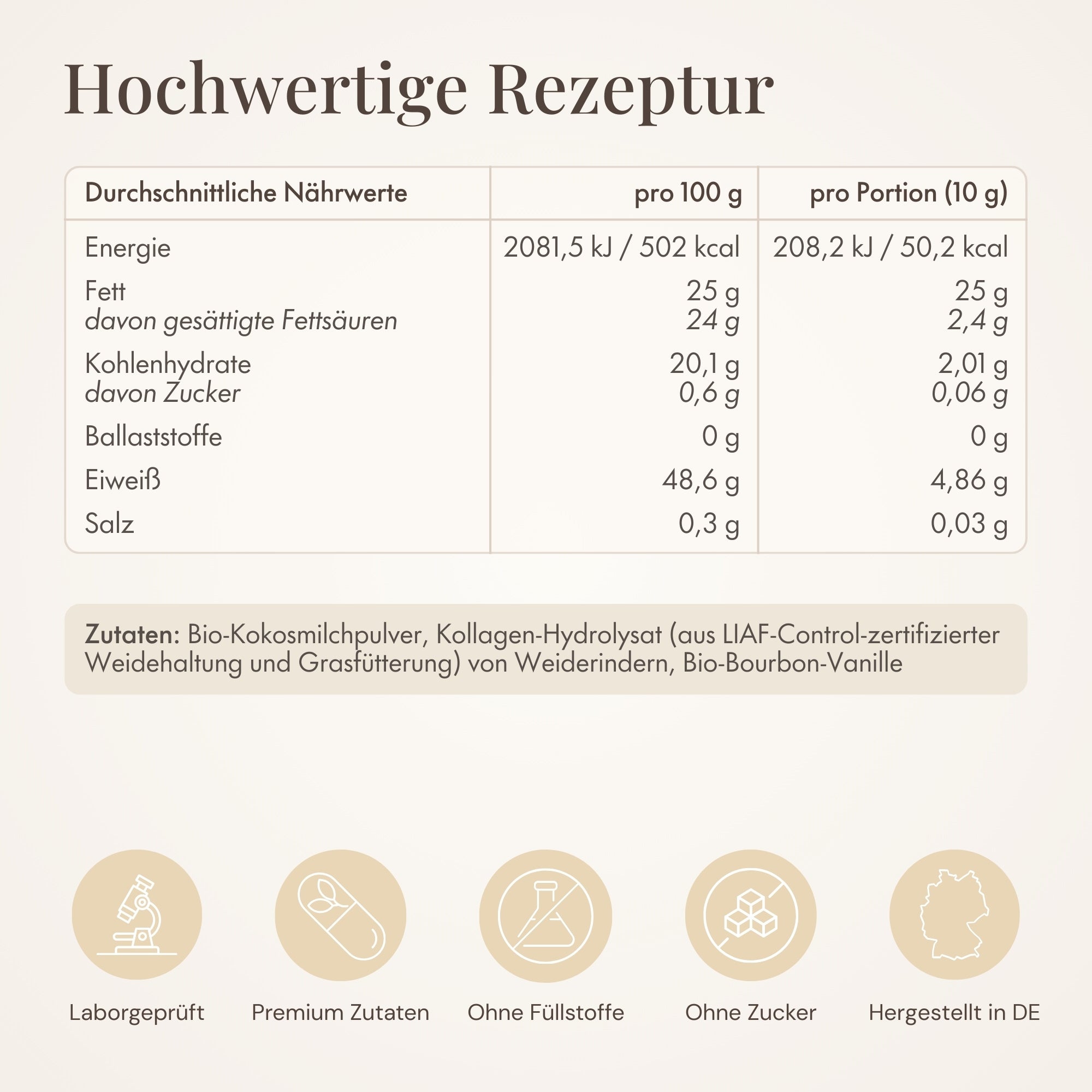 Kollagen Creamer Vanille