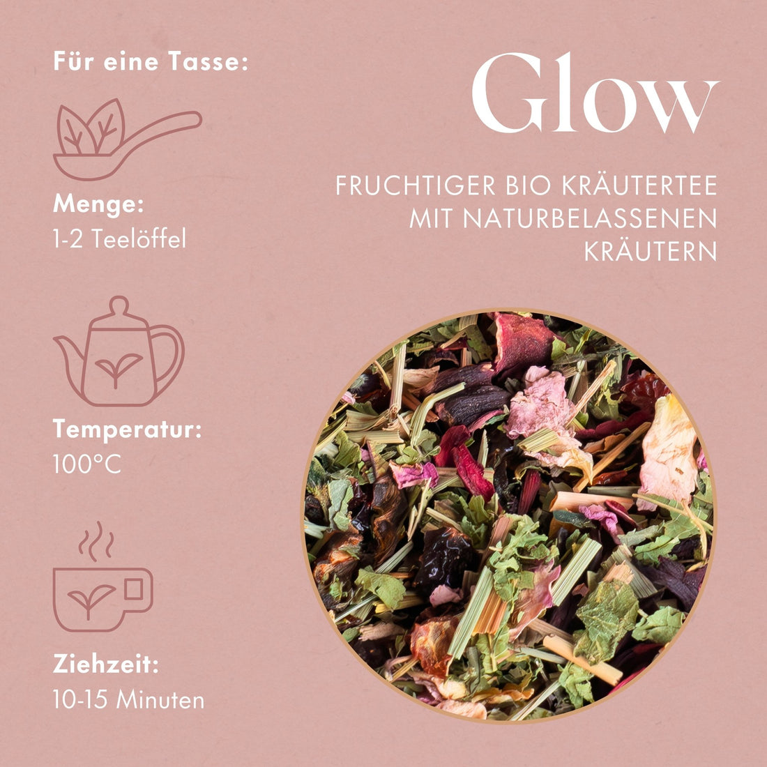 Glow - Fruchtiger Bio Kräutertee