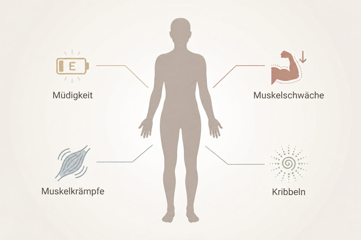 Overview of potential symptoms of magnesium deficiency such as muscle cramps, fatigue, and tingling