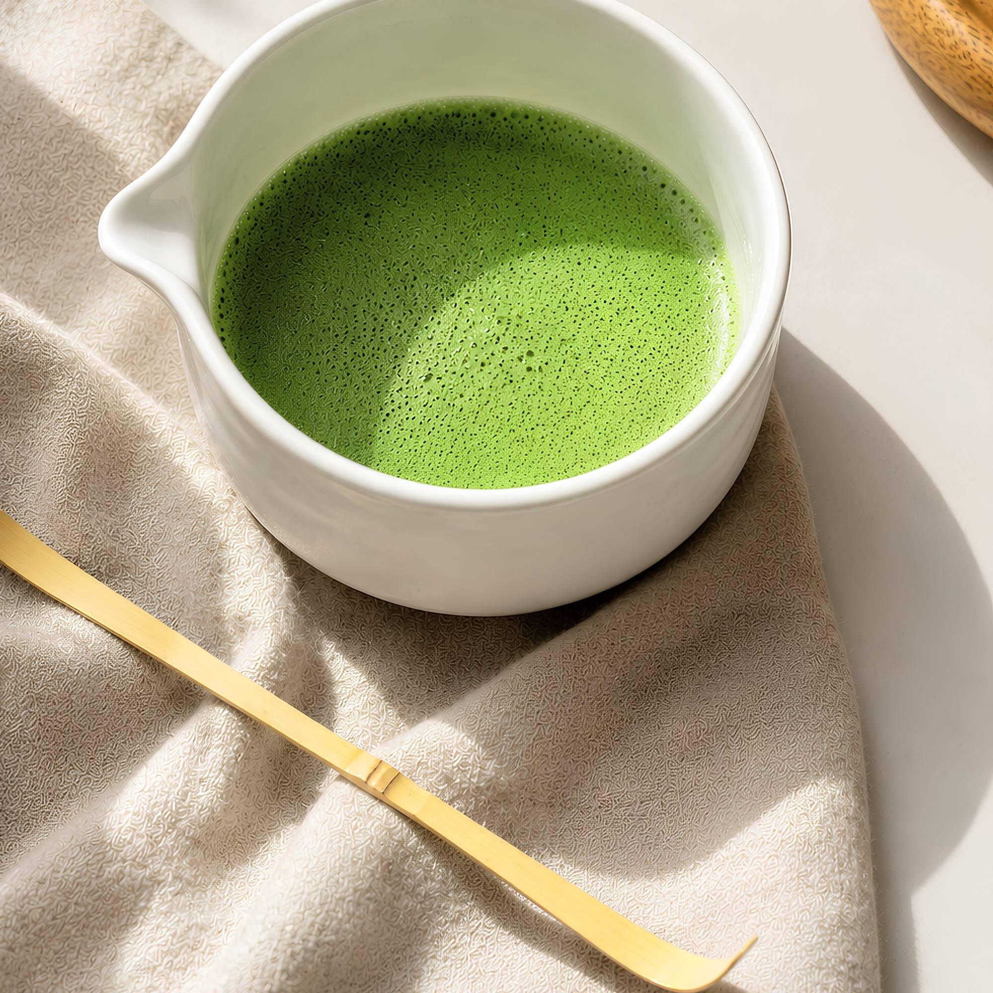 Matcha Mixing Bowl, creme weiß - Inner Sparkle