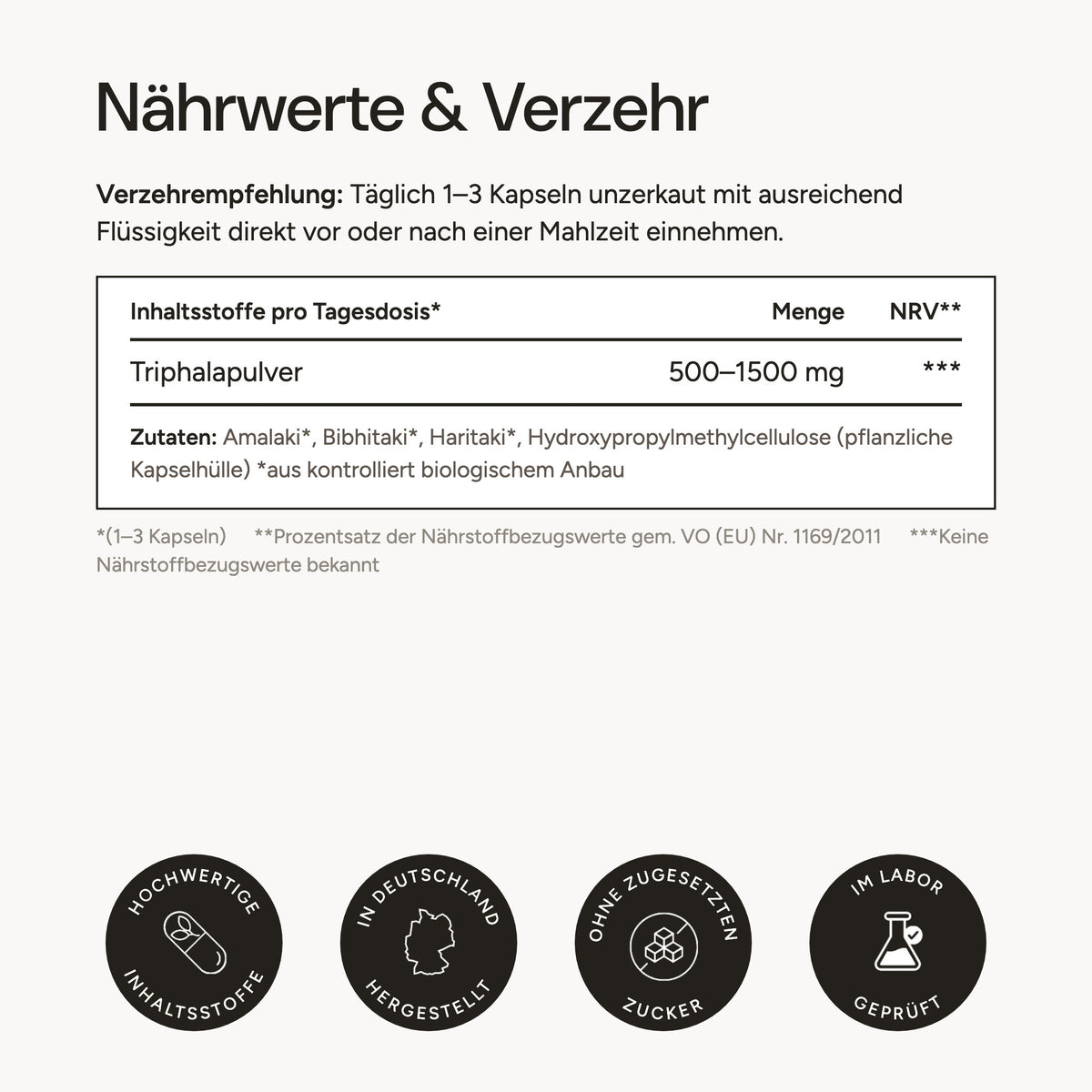 Bio Triphala Kapseln